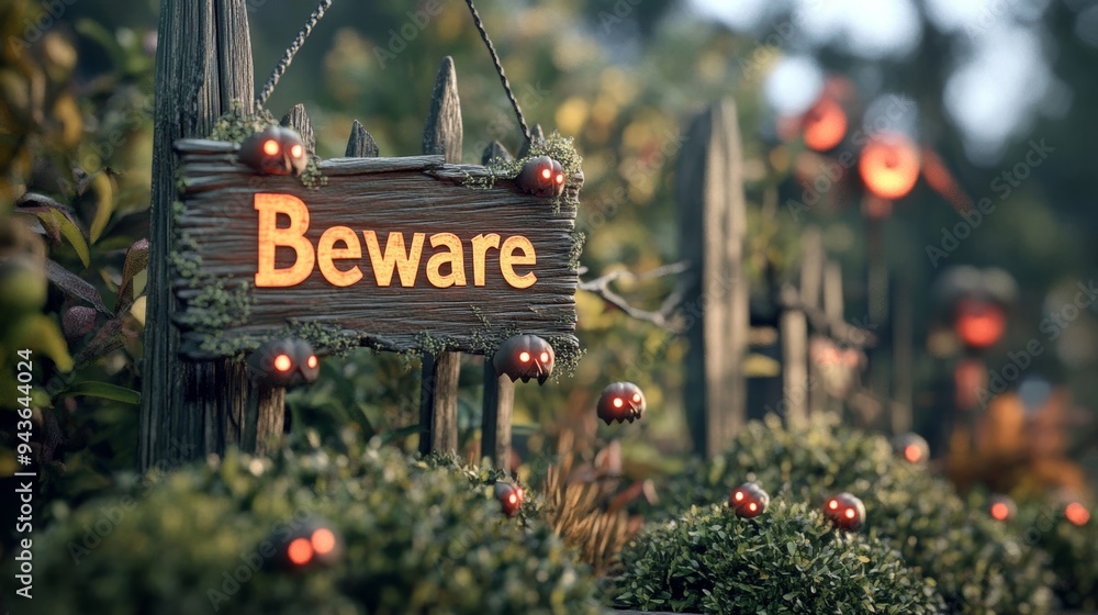 Obraz premium Beware: Do You Dare?