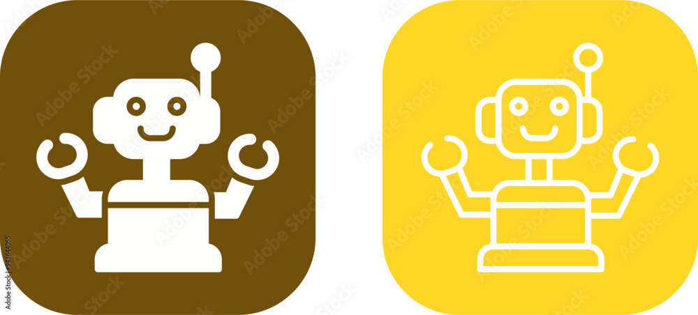 Industrial Robot III Vector Icon Industrial Robot III Vector Icon