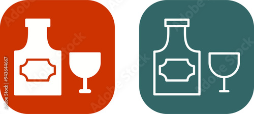 Bottle of Rum Vector Icon