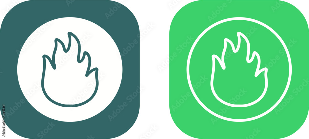 Obraz premium Fire Vector Icon