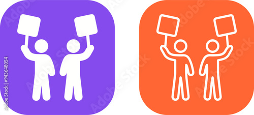 Demonstrator Vector Icon