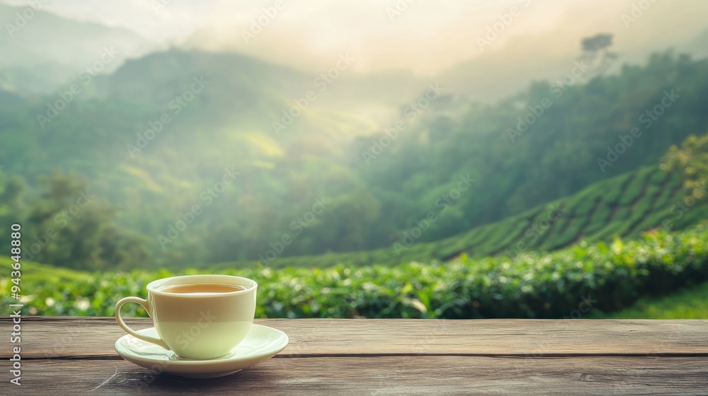 A Cup of Tea with Mountain View A Cup of Tea with Mountain View