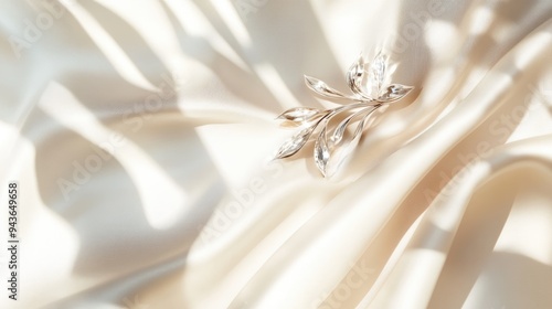 Elegant off-white background with gentle shadows, perfect for showcasing luxury jewelry or watches.