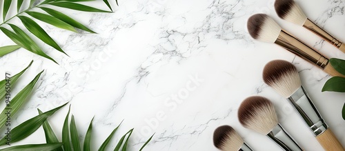 A frame created with makeup...