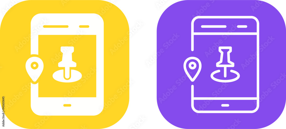 Pin Location Vector Icon Pin Location Vector Icon