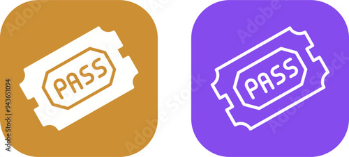 Passes Vector Icon