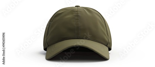 Chic olive baseball cap iso...