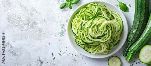 Zucchini vegetable noodles ...