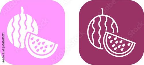 Watermelon Vector Icon