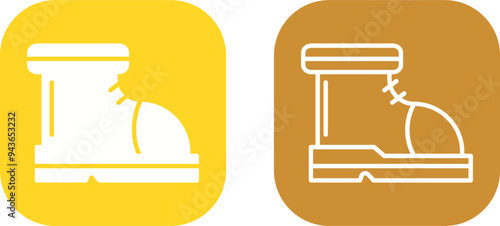 Ski Boots Vector Icon