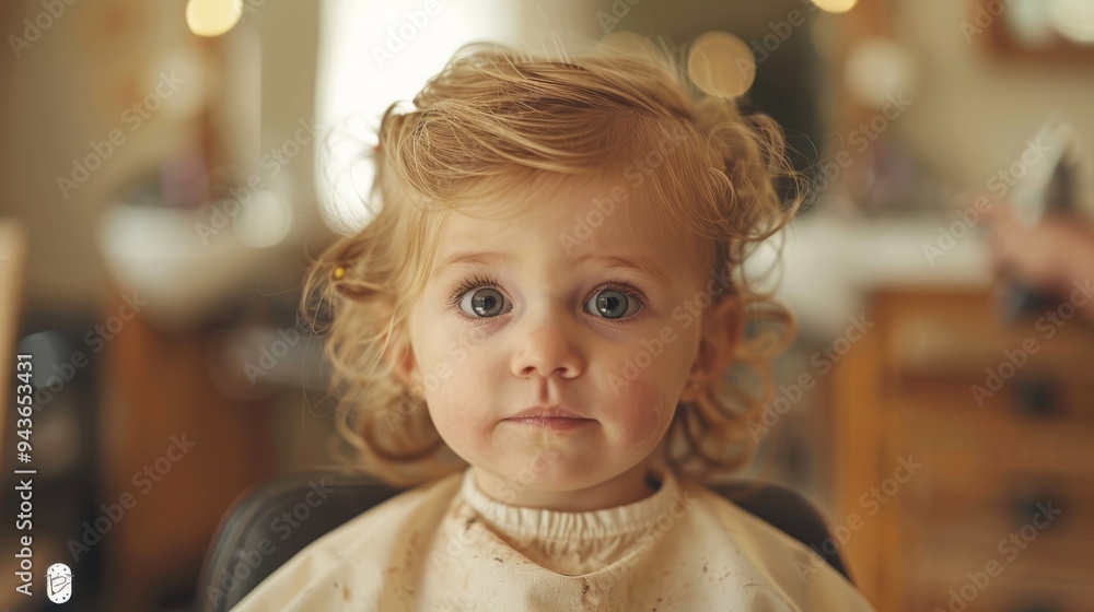 Medium shot, cinematic photo of a toddler girl having her hair cut, Hasselblad X1D, rich tones, clean aesthetics, tan accents. Medium shot, cinematic photo of a toddler girl having her hair cut, Hasselblad X1D, rich tones, clean aesthetics, tan accents.