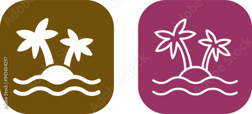 Island Vector Icon