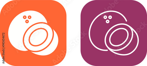 Coconut Vector Icon