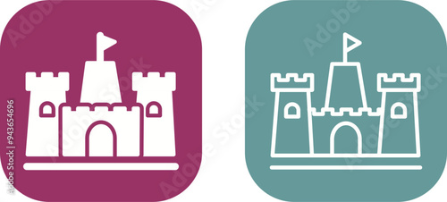 Sandcastle Vector Icon