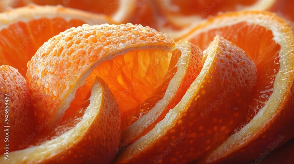 Orange being peeled, with juicy segments and a vibrant color palette, Fresh, Bright, Detailed Orange being peeled, with juicy segments and a vibrant color palette, Fresh, Bright, Detailed