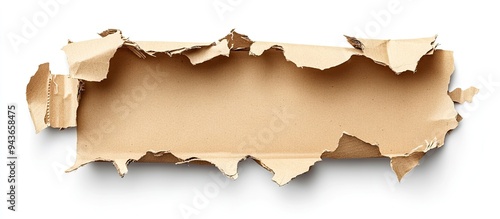 Torn cardboard from packagi...