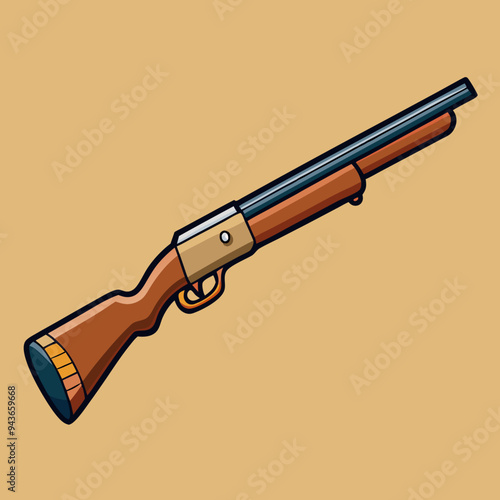 illustration of a shotgun