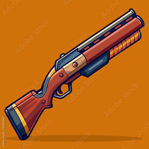 illustration of a shotgun