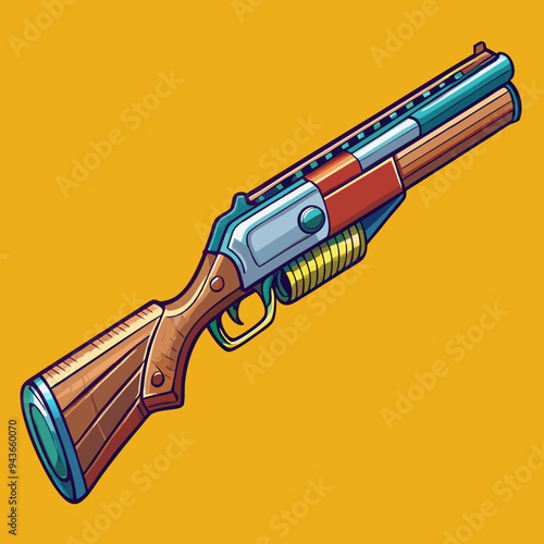 illustration of a shotgun