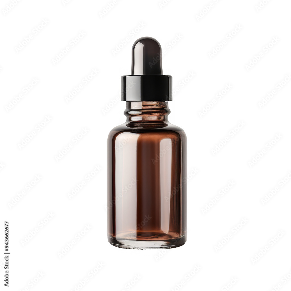 Translucent Dropper Bottle Isolated on a Transparent Background Translucent Dropper Bottle Isolated on a Transparent Background