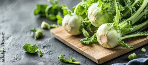 Image of kohlrabi heads on ...