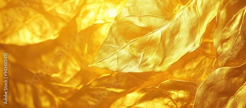 Bright yellow leaf gold foi...