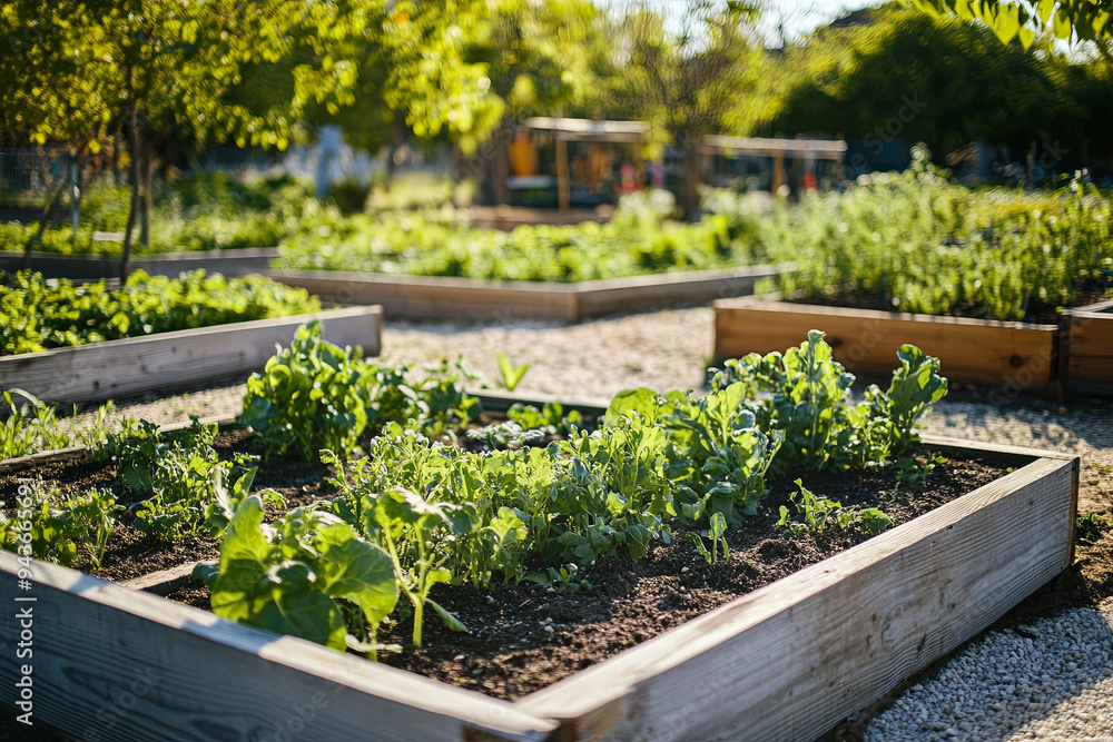 Community garden in an urban neighborhood
Community garden in an urban neighborhood
