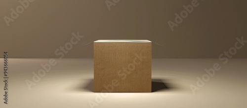 Cardboard Box. with copy sp...