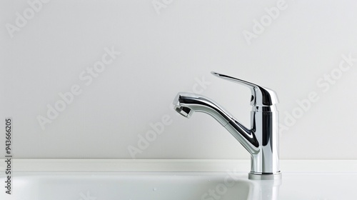 Silver Water Faucet with Drop