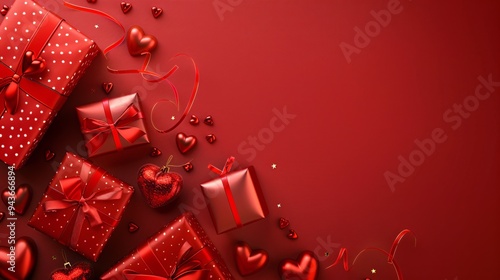 Valentine's Day Greeting Banner With Copyspace