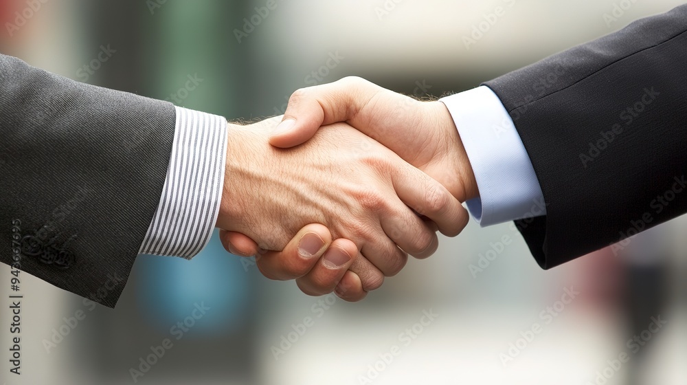 Close up of two business people shaking hands in the office Close up of two business people shaking hands in the office