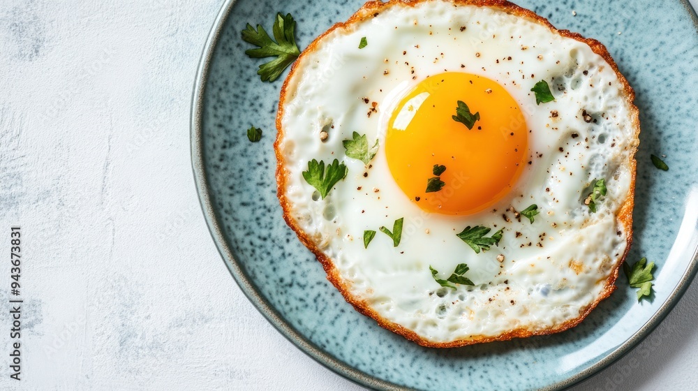 Perfectly Fried Egg with Parsley Perfectly Fried Egg with Parsley