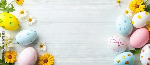 Close up of vibrant Easter ...