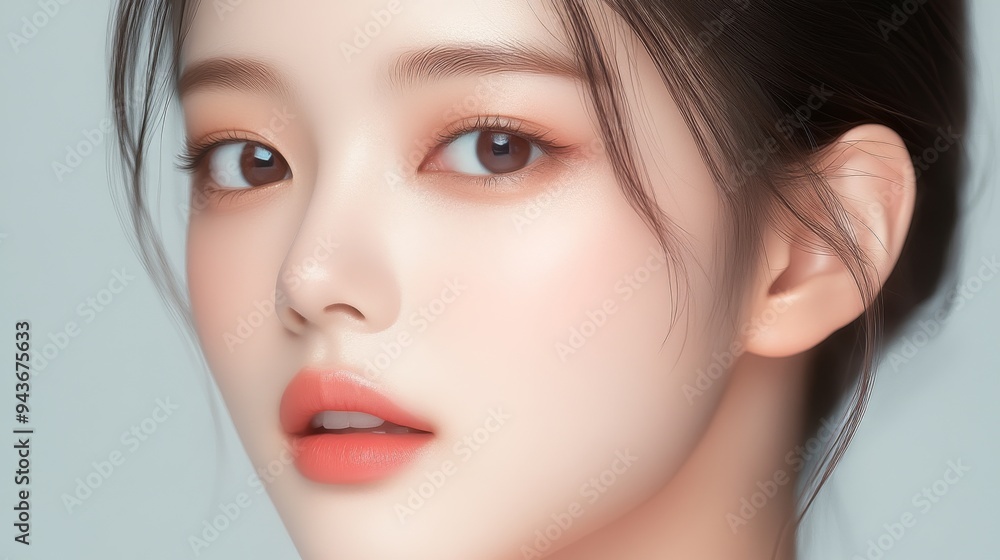 A woman with a light brown hair and a light brown eye color A woman with a light brown hair and a light brown eye color