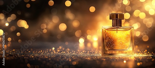 Blurred rectangular perfume...