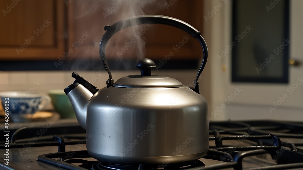Tea Kettle in kitchen Tea Kettle in kitchen