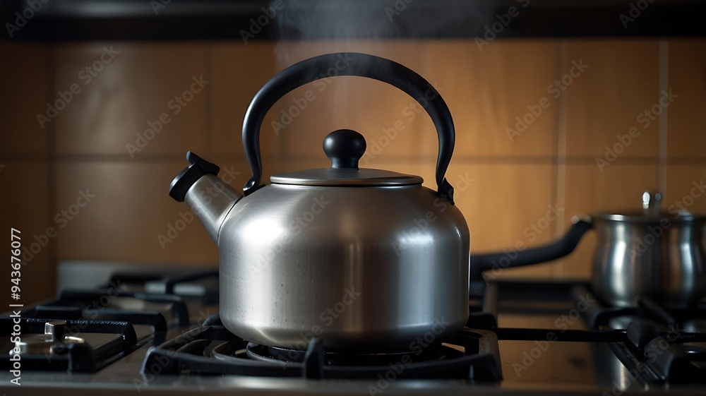 Tea Kettle in kitchen Tea Kettle in kitchen
