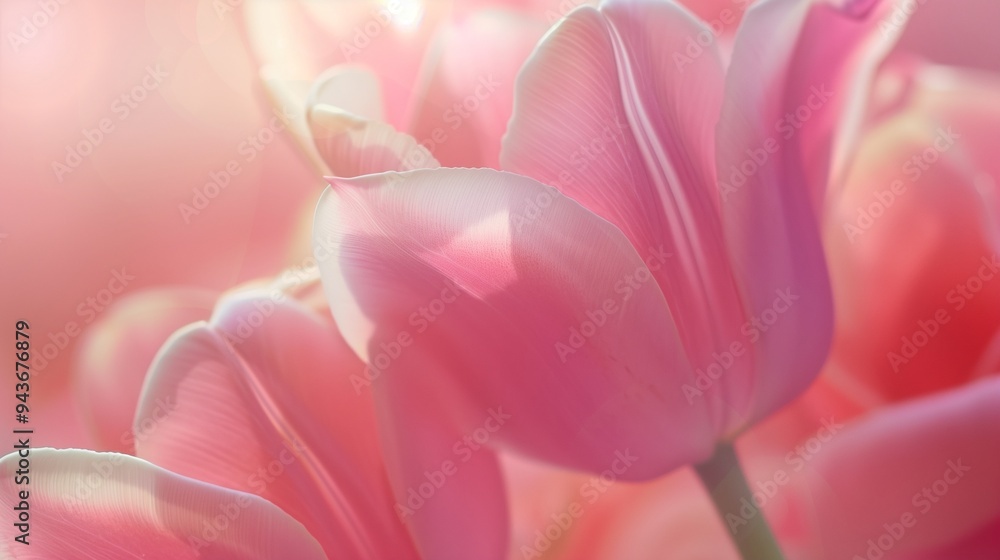 Macro photo tulip flower closeup with sun light bright blooming petal background Macro photo tulip flower closeup with sun light bright blooming petal background