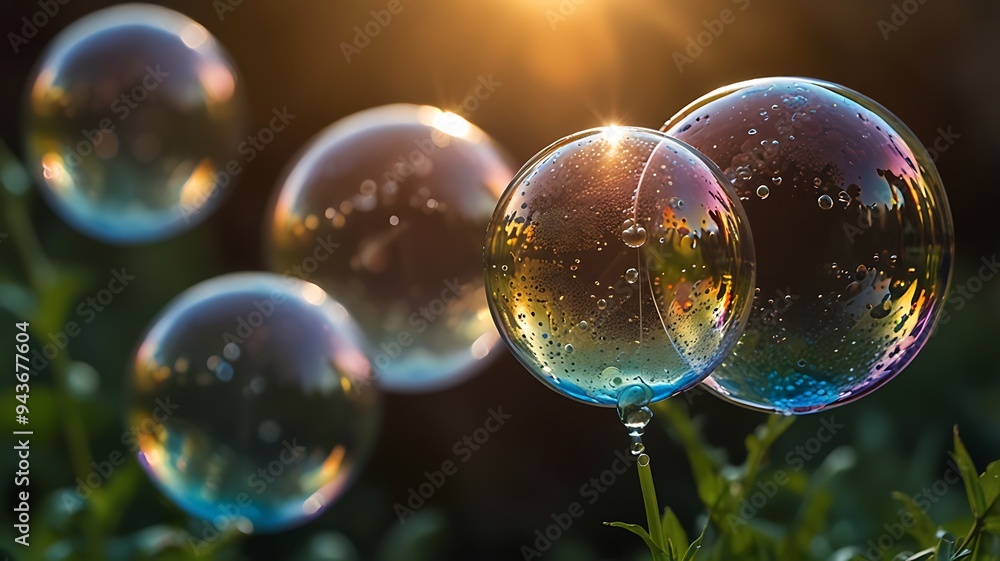 Colorful Soap bubbles Colorful Soap bubbles