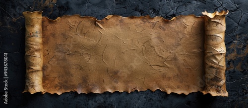 Old paper horizontal banner...