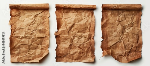 Old brown paper set against...