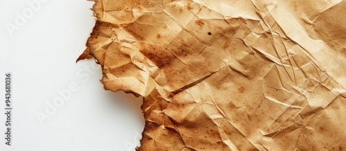 Old brown paper set against...