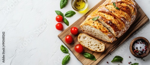 Freshly baked ciabatta brea...