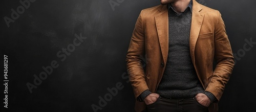 Trendy men s fashion. with copy space image. Place for adding text or design photo