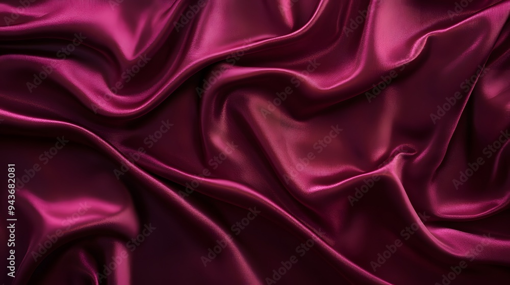 Fototapeta premium Luxurious textures of silk and velvet fabrics in rich, deep colors for premium content
