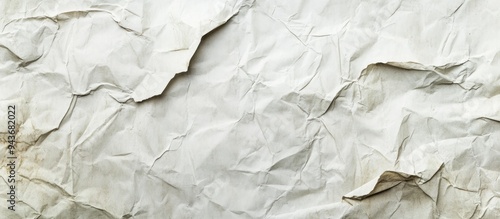 Wrinkled and aged white paper Background surface suitable for various uses. with copy space image. Place for adding text or design