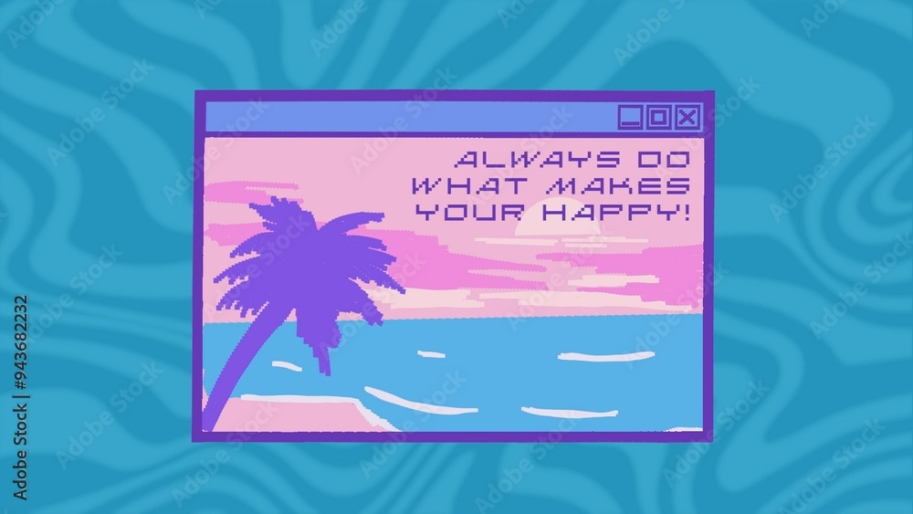 Retro Computer Browser Screen Stock Template | Adobe Stock