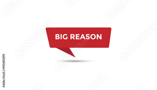 Big reason button web banner templates. Vector Illustration 
