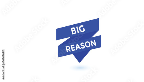 Big reason button web banner templates. Vector Illustration 
