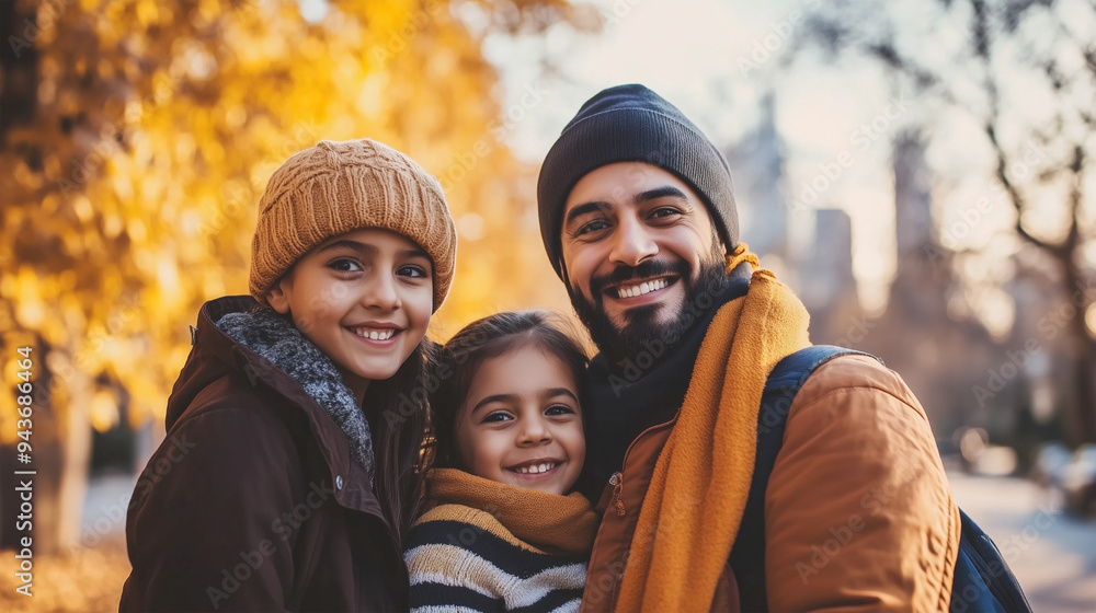Happy Family in Autumn Park Happy Family in Autumn Park